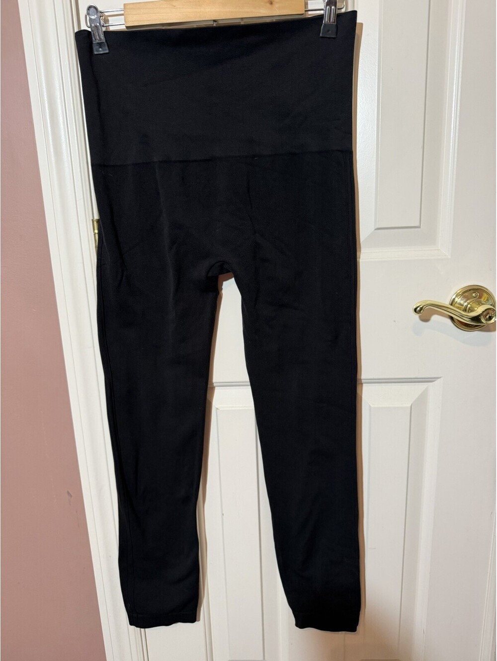 Spanx Look At Me Now Seamless Shaping Leggings Womens 1X Black High Waist